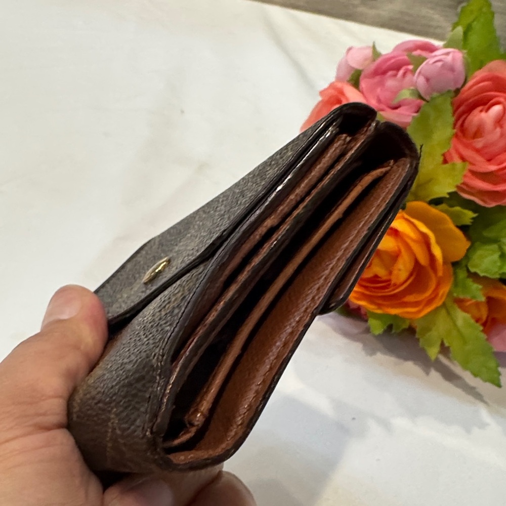 Louis Vuitton Dark Brown Monogram Wallet - Picture 3 of 10